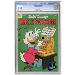 Uncle Scrooge #5 (Dell, 1954) CGC VF 8.0