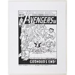 Fred Hembeck - The Avengers #97 Cover