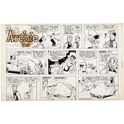 Bob Montana - Archie Sunday Comic Strip Original