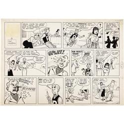 Bob Montana - Archie Sunday Comic Strip Original
