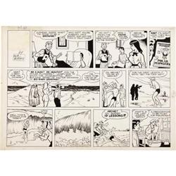 Bob Montana - Archie Sunday Comic Strip Original