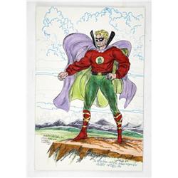 Martin Nodell - Green Lantern Sketch Original