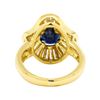 Image 3 : 2.90 ctw Sapphire and Diamond Ring - 18KT Yellow Gold