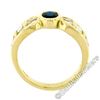 Image 6 : Trevi 18kt Yellow Gold 1.90 ctw Oval Sapphire & Baguette Diamond Ring