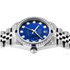 Image 3 : Rolex Womens Midsize 31mm Blue Diamond Lugs & Sapphire Datejust Wristwatch