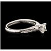 Image 3 : 14KT White Gold 0.66 ctw Diamond Ring