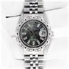 Image 3 : Rolex Mens Stainless Steel Black MOP Baguette Diamond 36MM Datejust Wristwatch W