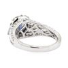 Image 3 : 1.95 ctw Sapphire and Diamond Ring - 18KT White Gold