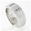 Image 5 : Men's 8.9mm 14K Gold 0.40 ctw Round Brilliant Diamond Brushed Wedding Band Ring