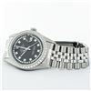 Image 5 : Rolex Mens Stainless Steel Black String Diamond 36MM Oyster Perpetual Datejust