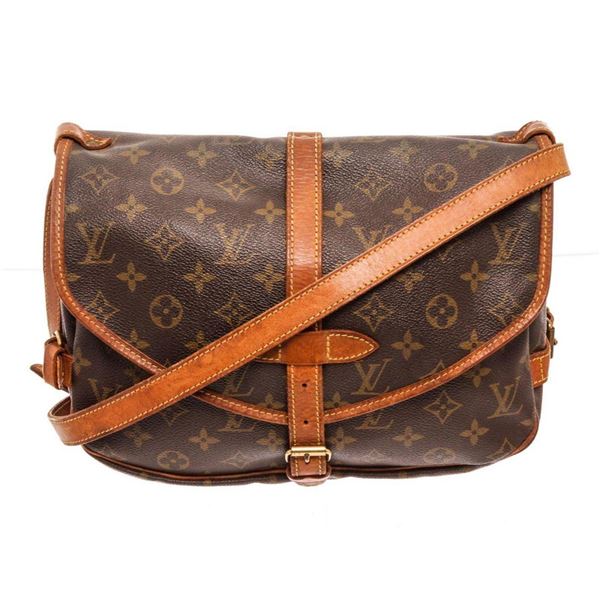Louis Vuitton Brown Saumur 25cm Crossbody Bag