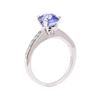 Image 4 : 2.06 ctw Blue Sapphire and Diamond Ring - Platinum