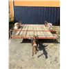 Image 2 : 1993 UBILT FLAT DECK TRAILER, YELLOW, SINGLE AXLE, VIN#CH1154, NO REGISTRATION *MUST TOW*