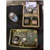 Image 1 : ASSORTED WATCHES, BELT BUCKLES AND GRINDERS