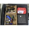 Image 1 : ASSORTED SUNGLASSES, SPORTS CARDS, FIRST AID KIT AND MORE