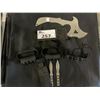 Image 1 : ASSORTED CLIMBING SPIKES, AXE, AND SET OF 2 KNIVES