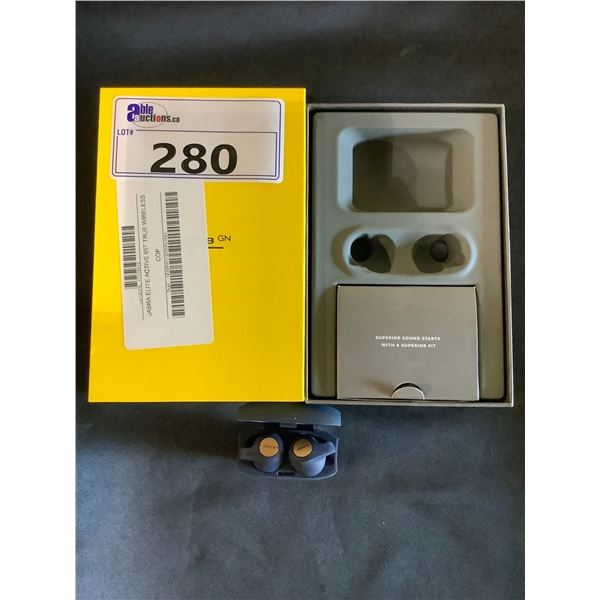 JABRA ELITE ACTIVE 65T EARBUDS (TESTED WORKING)