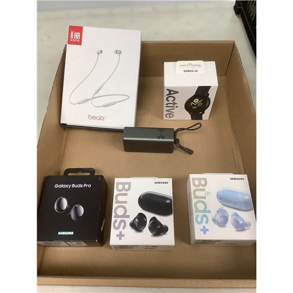 UNKNOWN WORKING CONDITION; SAMSUNG GALAXY BUDS PRO, SAMSUNG GALAXY BUDS +, BEATS WIRELESS