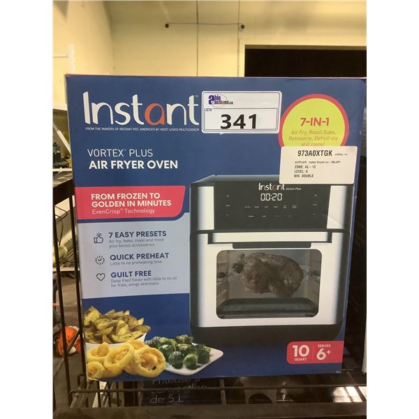 INSTANT POT VORTEX PLUS AIR FRYER OVEN