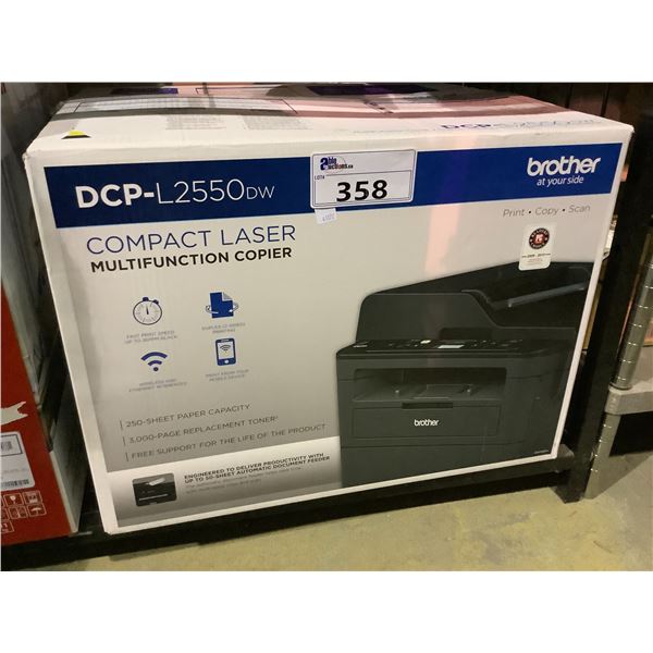 BROTHER COMPACT LASER MULTIFUNCTION COPIER DCP-L2550DW