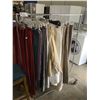 Image 1 : ROLLING RACK OF ASSORTED CURTAINS (RACK INCLUDED)