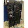 Image 1 : BLACK WHIRLPOOL FRIDGE WITH WATER/ICE DISPENSER MODEL GC3SHAXVB00