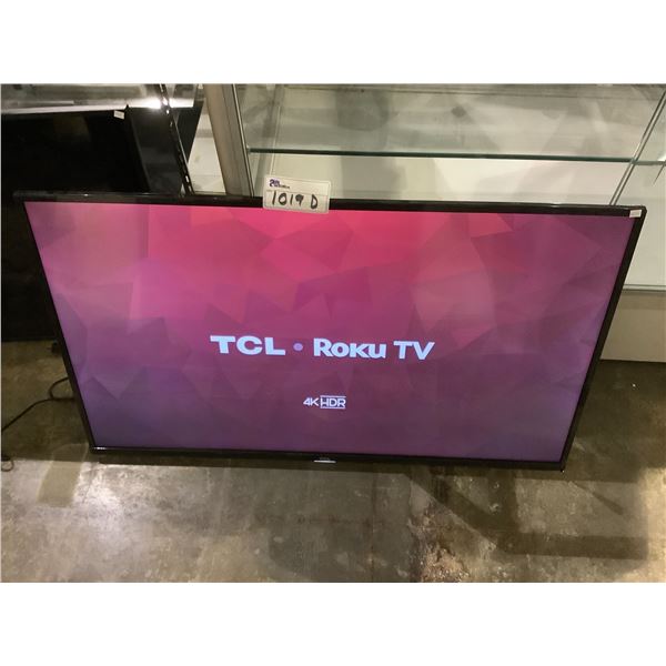 TCL 43" HDTV MODEL 43S425-CA WITH REMOTE AND CORD, NO STAND