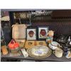 Image 2 : WALL DECOR, ASSORTED GLASSWARE, FIGURINES, BELLS, ABBOTSFORD COLLECTIBLE PLATES, ETC