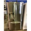 Image 1 : LG STAINLESS STEEL FRENCH DOOR FRIDGE WITH ROLLOUT FREEZER MODEL LRFXS2503S (VISIBLE DAMAGE)