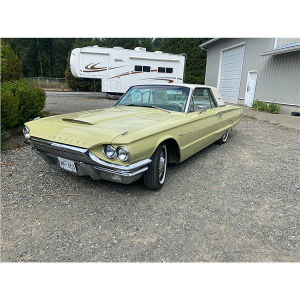 1964 FORD TBIRD, GREEN, 2 DOOR HARD TOP, GAS, AUTOMATIC, VIN#4Y83Z175647, ODO READS 18,485 MILES (5
