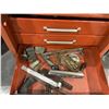 Image 11 : 2 PIECE RED ROLLING TOOLBOX WITH CONTENTS 27" X 19" X 48.75"
