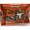 Image 9 : 2 PIECE RED ROLLING TOOLBOX WITH CONTENTS 27" X 19" X 48.75"