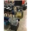 Image 2 : ROLLING FOOTSTOOL, GLASS SIDE TABLE AND PAIR OF MATCHING LAMPS