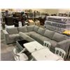 Image 1 : SECTIONAL SOFA WITH STORAGE OTTOMAN USB CHARGING FEATURE (NO CORDS) VISIBLE DAMAGE