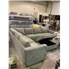 Image 2 : SECTIONAL SOFA WITH STORAGE OTTOMAN USB CHARGING FEATURE (NO CORDS) VISIBLE DAMAGE