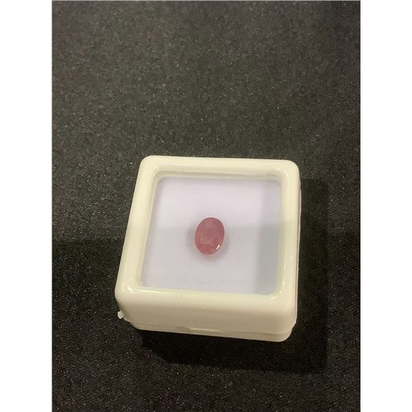 NATURAL PINK SAPPHIRE 1.24CT, 7.19 X 4.88 X 3.48MM, OVAL CUT, VVS CLARITY, MADAGASCAR, UNTREATED