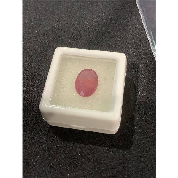 NATURAL RUBY 5.00CT, 12.30 X 8.98 X 4.31MM, OVAL CUT, VS CLARITY, MADAGASCAR, POSSIBLE GF TREATMENT