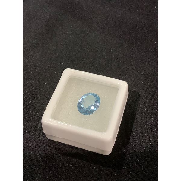 SKY BLUE TOPAZ 4.08CT, 11.1 X 9.0 X 5.2MM, OVAL CUT, VVS EYE CLEAN CLARITY, BRAZIL