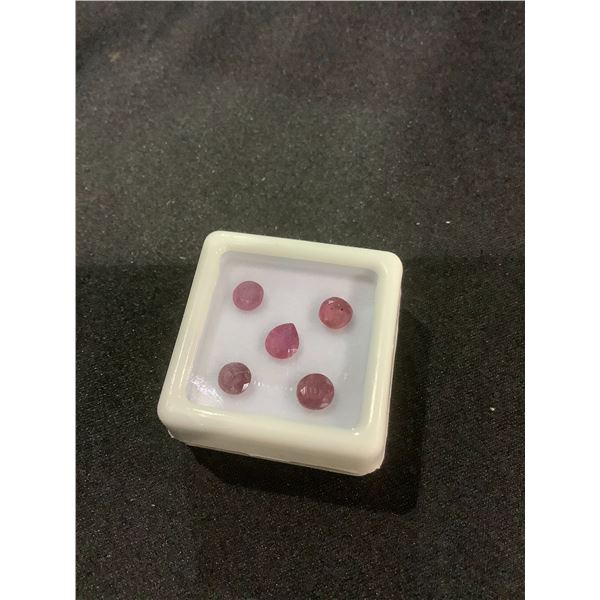 NATURAL RUBY 3.095CT, VARIOUS SIZES, OVAL CUT, VVS CLARITY, MADAGASCAR, UNTREATED