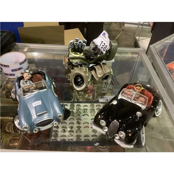 3 COLLECTABLE CARS (2 CAR COUTURE 1 SPEED FREAKS)