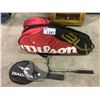 Image 1 : WILSON SPORTS BAG WITH DIADORA BADMINTON RACKET