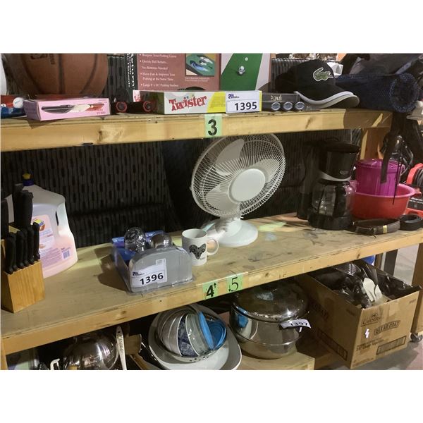 KNIFE SET, PORTABLE FAN, COFFEE MAKER AND MORE