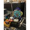Image 2 : LIGHT FIXTURE, CLOCK, BRIEFCASE, BINDERS AND MORE