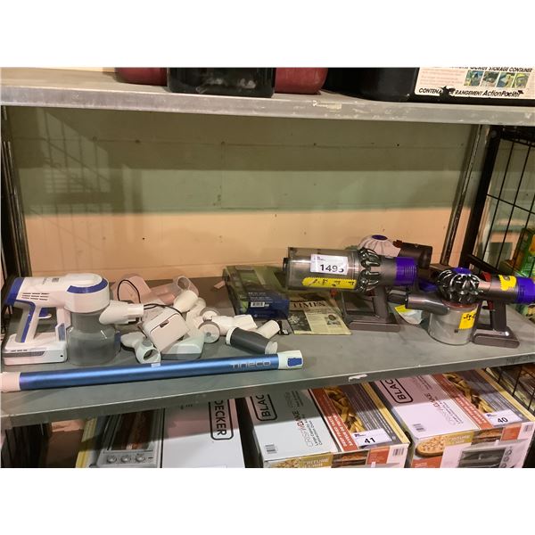 ASSORTED DYSON AND TINECO VACUUM PARTS FOR REPAIR