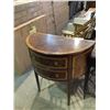 Image 1 : MAHOGANY 2 DRAWER DEMILUNE CABINET