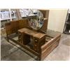 Image 2 : 3 PIECE BEDROOM SET; FULL SIZE BEDFRAME, VANITY AND DRESSER