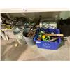 Image 1 : LARGE LOT OF TOOLS, CHAINS, STRAPS, WORKLIGHTS AND MORE