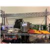 Image 2 : ENTIRE RACK (RACK NOT INCLUDED) ASSORTED STORAGE LOCKER GOODS; TENT, CAMPING CHAIR, PUZZLES,