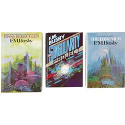 F. M. Busby. Three First Edition Review Copies