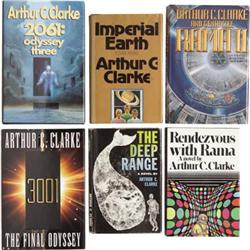 Arthur C. Clarke, Six First Editions.